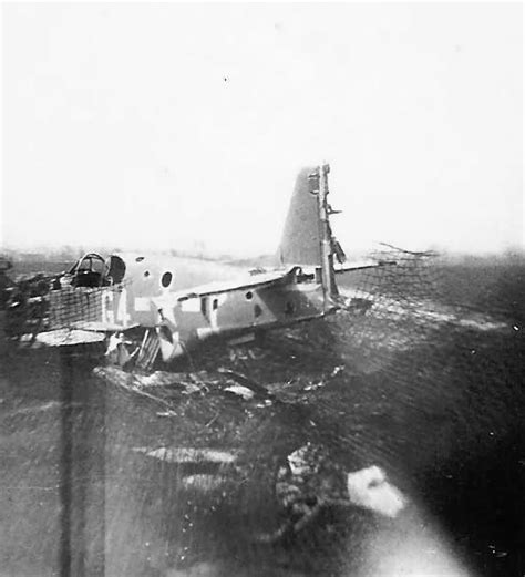 destroyed P-51 Mustang code G4+P of the 357th Fighter Group 362nd ...