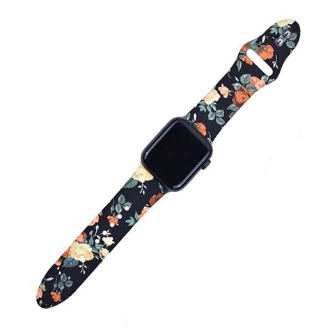 Printed Soft Silicone Apple Watch Bands - Floral