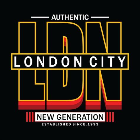 Premium Vector London Tee Lettering Typography Graphic Design For