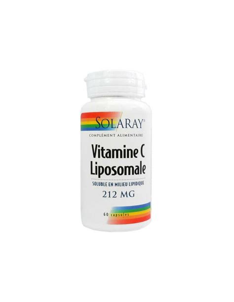 Vitamine C Liposomale Mg Solaray G Lules Solutions Naturelles