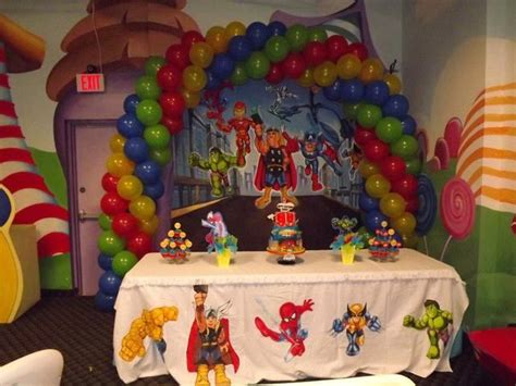 Super Hero Squad Marvel Characters Birthday Party Ideas Photo Of