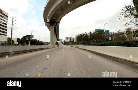 Highway Leading To Miami International Airport Stock Video Footage Alamy