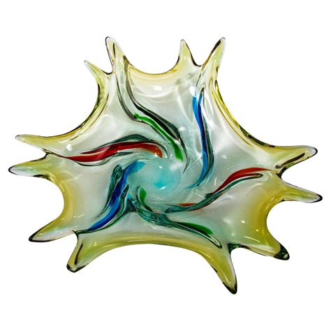 Yalos Casa Italian Murano Modern Art Glass Centerpiece Bowl At 1stdibs Yalos Casa Murano Bowl