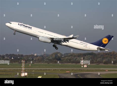 German Lufthansa Airbus A330 300 With Registration D AIKH Just Airborne