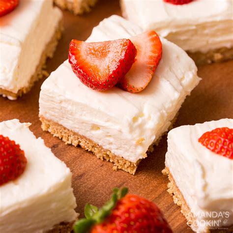 Easy No Bake Cheesecake Bars