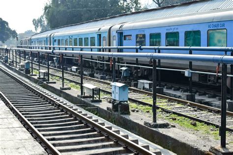 Kathgodam, Uttarakhand, India, September 25 2023 - Indian railway train ...