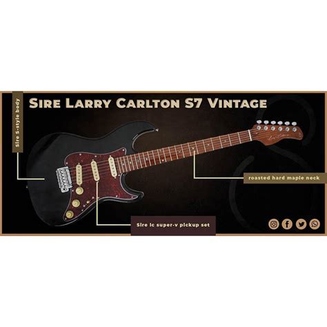 Omega Music Larry Carlton S7 Vintage Black