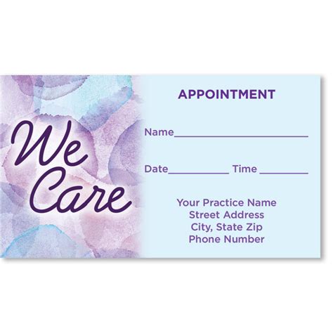 Medical Appointment Cards - Always Azure