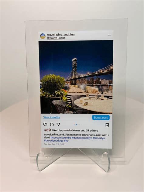 Instagram post printed on acrylic – Professional Artwork