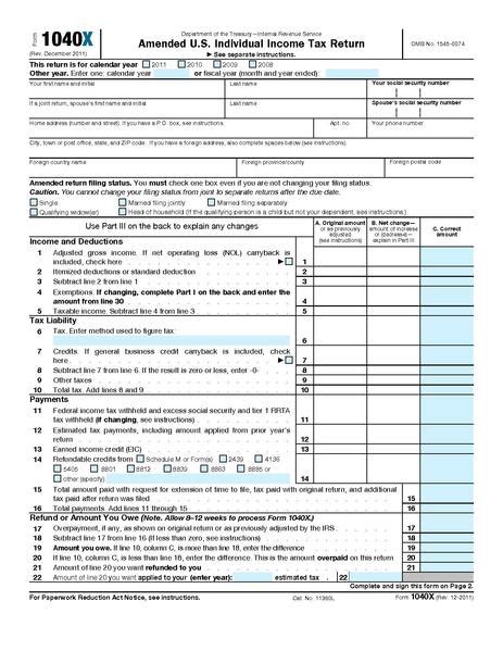 How Far Back Can I Amend A Federal Tax Return - Tax Walls