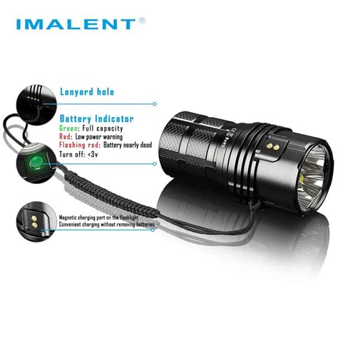 Imalent Ms Led Flashlight Cree Xhp Nd Lm Rechargeable Torch