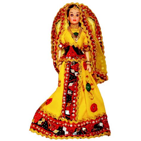 High Quality Bendable Barbie Doll In Traditional Indian Clothing Lehnga