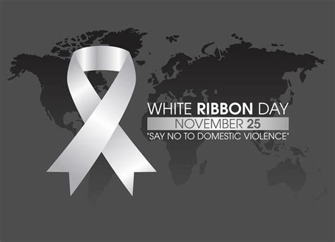 vector graphic of white ribbon day good for white ribbon day ...