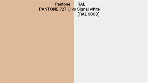 Pantone C Vs Ral Signal White Ral Side By Side Comparison