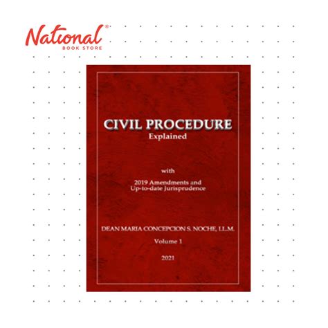 *SPECIAL ORDER* Civil Procedure Explained Vol. 1 (2021) by Dean Maria ...