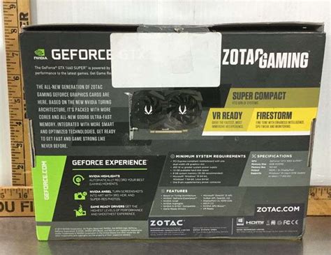 Zotac Gaming GeForce GTX 1660 Super - Sherwood Auctions