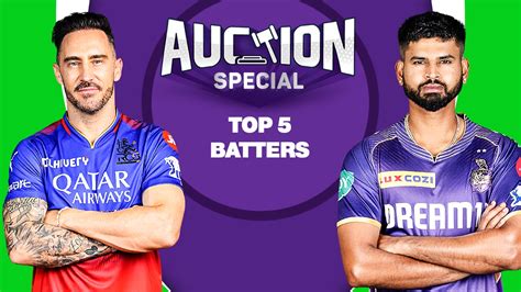 Watch Tata Ipl Auction Top Batters Video Online Hd On Jiocinema