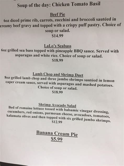 Menu At Winchell S Pub Grill Henderson S Eastern Ave