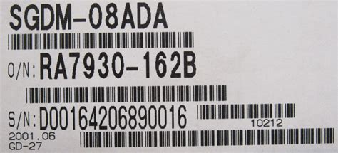 New Yaskawa Sgdm Ada Servo Drive Sgdm Ada Sb Industrial Supply Inc