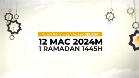 Tarikh Mula Puasa 2024 And Cuti Awal Ramadan 1445h Malaysia