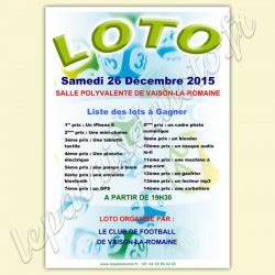 Affiches et flyers pour loto maquette personnalisée et impression à