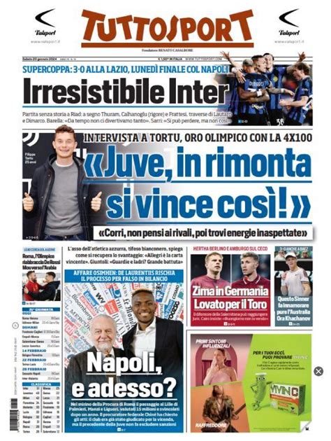 PRIMA PAGINA - Tuttosport: "Napoli, e adesso?"