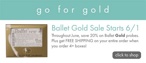 Ballet Gold Sale June Banner Prestige Electrolysis Spa Supply