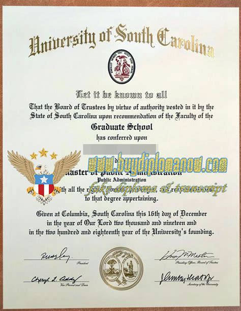 Buy University Of South Carolina Diploma Quickly Earn Usc Diploma