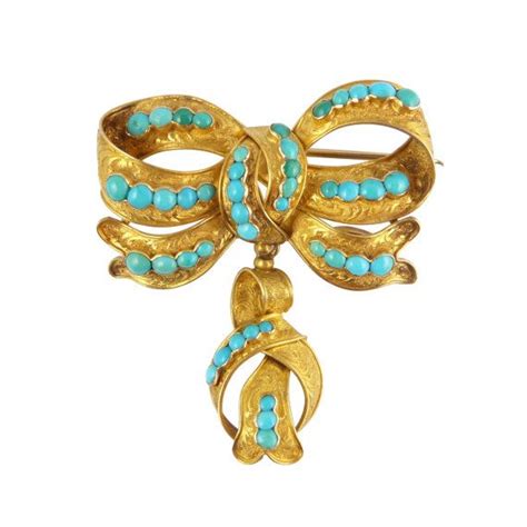 Victorian 18ct Gold Turquoise Brooch By Provenancejewellery Victorian Jewelry Victorian Fashion