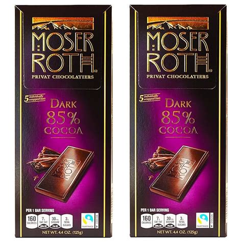 Amazon Moser Roth German Dark Chocolate Bars Pack Of By