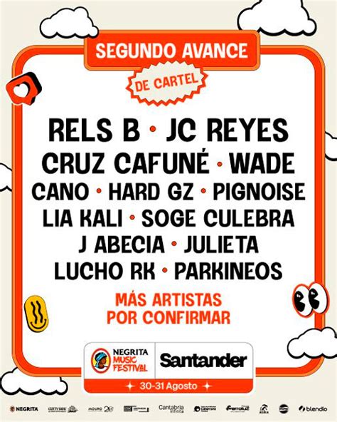 Nuevas Incorporaciones Al Cartel De Negrita Music Festival Santander