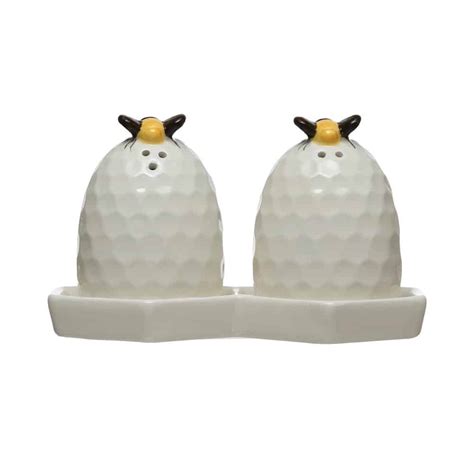 Beehive Salt And Pepper Shakers