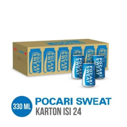 Jual POCARI SWEAT MINUMAN ISOTONIK KALENG 330 ML ISI 24 PCS KARTONAN