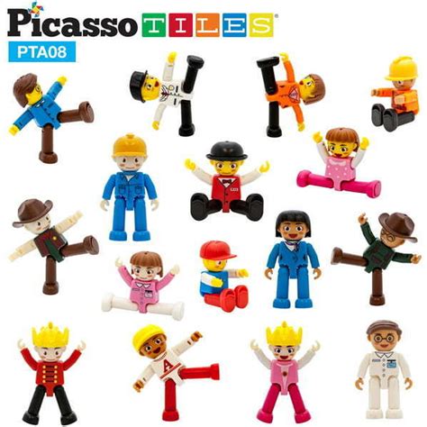 piece character figure set picassotiles toy figures playsets