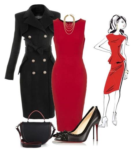 Red Dress By Ria Kos On Polyvore Featuring Polyvore Fashion Style