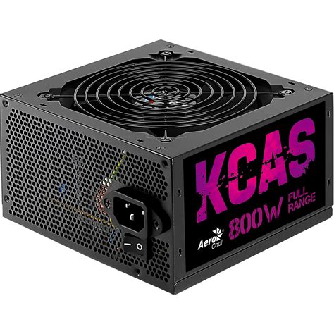 Fonte Gamer Atx Aerocool Kcas 800w 80 Plus Full Range Apfc Hayamax