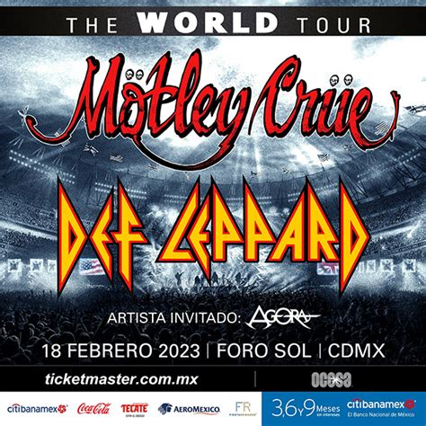 Mötley Crüe y Def Leppard llegarán a México con su The World Tour