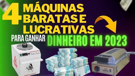 4 MÁQUINAS BARATAS E LUCRATIVAS PARA FAZER RENDA EXTRA EM CASA E GANHAR