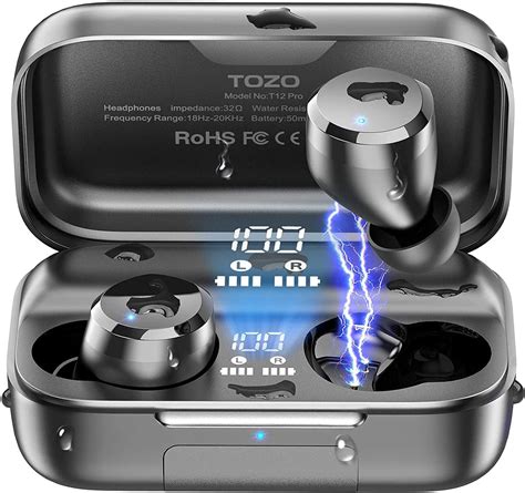 Buy Tozo T Pro Wireless Earbuds Bluetooth Headphones With Qualcomm