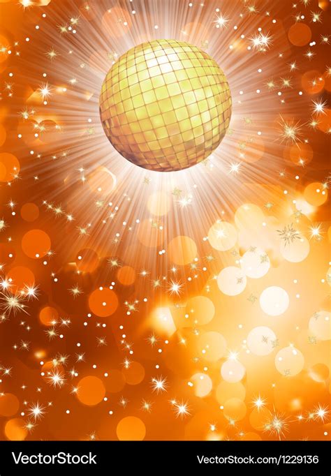 Orange Party Background Royalty Free Vector Image