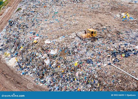 Aerial view of landfill stock image. Image of nature - 99514699