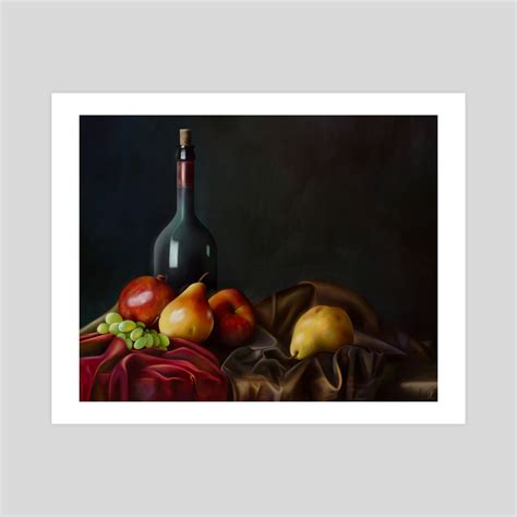 Good Wine And Good Food An Art Print By Dr Vries Inprnt