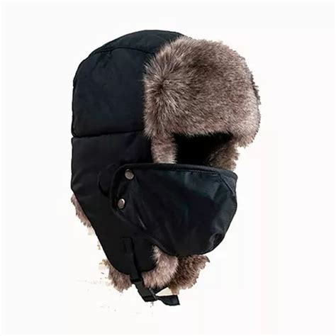 Gorro Ruso Ushanka Aviador Impermeable Y Cubrebocas En Venta En