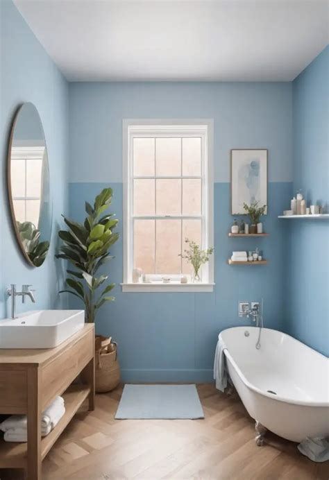 Transform Your Bathroom Blissful Blue Paint Sets The Tone For 2024