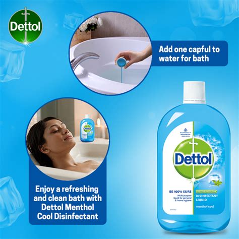 Buy Dettol Effective Protection Disinfectant Liquid Menthol Cool 1000