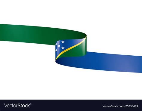 Solomon islands flag Royalty Free Vector Image