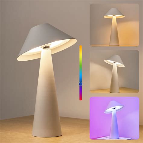 Lalavon RGB Cordless Lamps Rechargeable Magnetic Table Lamp With Free