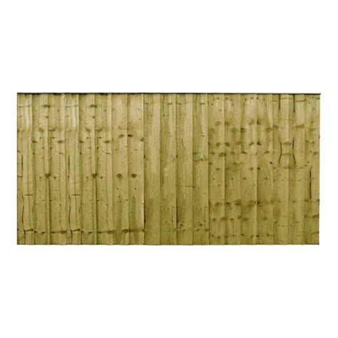 6ft X 3ft Closeboard Featheredge Fence Panel Green Halcyon Timber