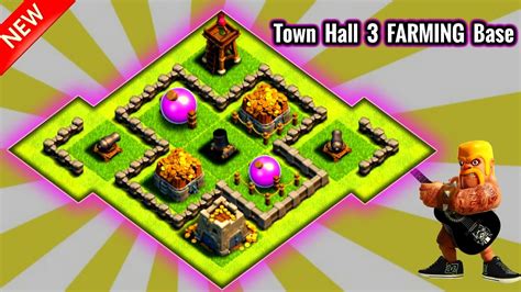 Clash Of Clans Town Hall 3 Farming Base Best Th3 Defense Strategy