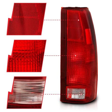 Anzo Usa Red Clear Lens Oe Replacement Tail Light Assembly